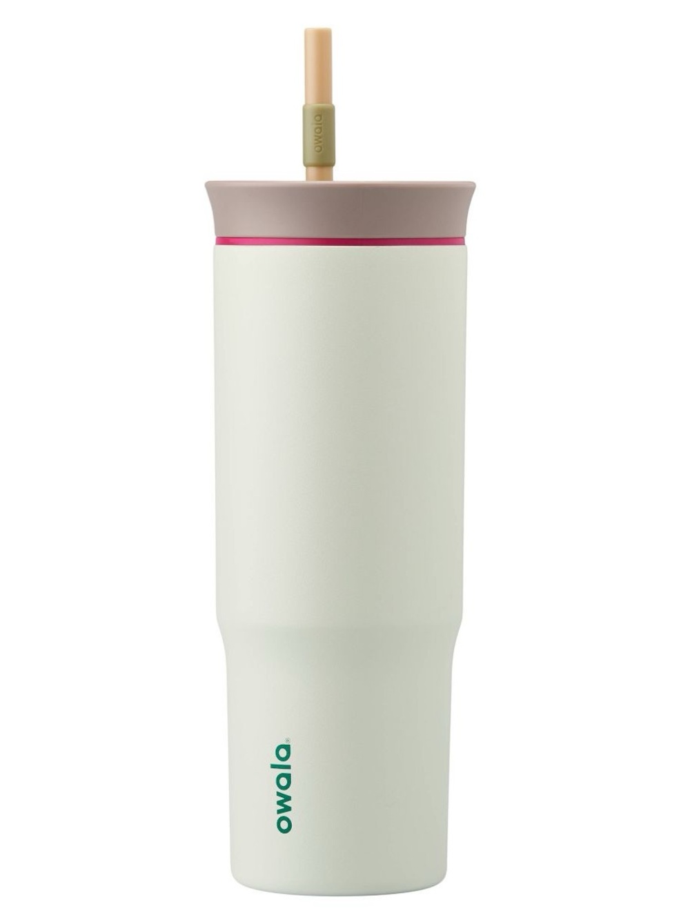 Owala NWT 24oz Stainless Steel Straw Tumbler Alpine Sport Sage Green Gray Lid